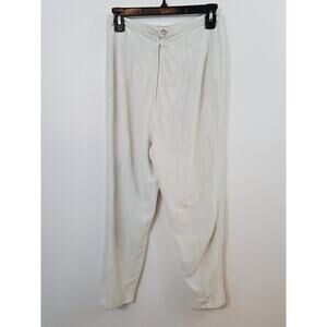 Evelyn Pearson At Home New! Deadstock Vintage Women's White Shimmer Pants